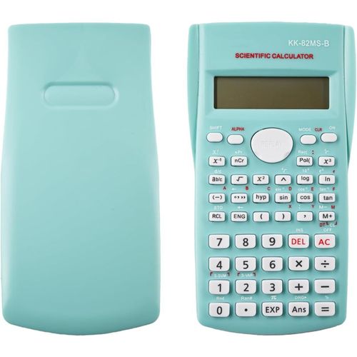 KK-82MS-D Calculatrice Scientifique Portable avec 240 Fonctions Affichage à Deux Lignes pour Fournitures de rentrée Scolaire, étudiants, Enseignants, Affaires, Bureau, Maison (Blanc)
