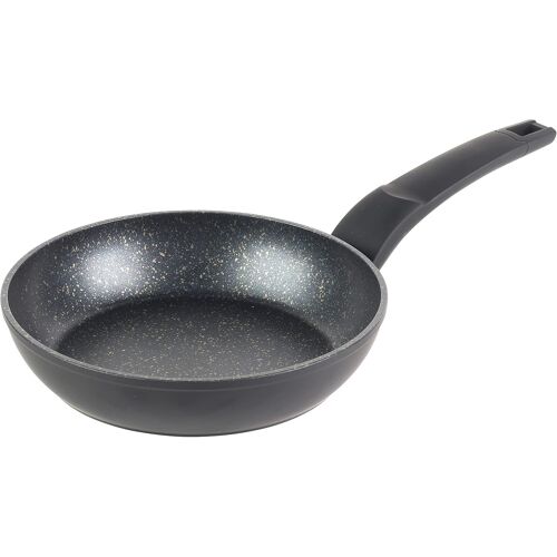 Bw08651 Marble Gold 28 Cm Poêle À Frire Antiadhésive En Aluminium Forgé, Adaptée Aux Tables De Cuisson À Induction, Compatible Lave-Vaisselle, Poignée Ergonomique, Sans Pfoa, Noir