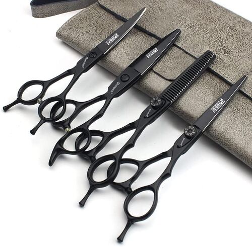 5/5.5/6 Pouces Professionnel Coupe De Cheveux Set, Lame Tranchante, Facile À Couper, Adapté Pour Les Coiffeurs, Salon De Coiffure Coupe Spéciale. (Ciseaux De Coupe De 5 Pouces)