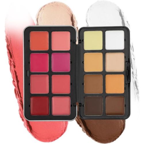 Kalanka-Palette 16 Couleurs D'anti-Cernes Et De Fards À Joues, À L'apparence Naturelle, Mélangeable, Palette De Maquillage 2 En 1, Blush Crème Mat, Blush Correcteur, Palette De Maquillage Pour Le Vis 