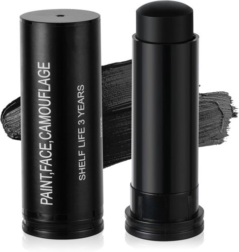 Crayon Corporel En Bâton De Peinture Camouflage Peinture Visagecrayon Visage Et Corporel En Bâtoncamouflage De Faciale De Couleurs D¿Arméemaquillage De Peinture Corporel D'halloween(Noir) 