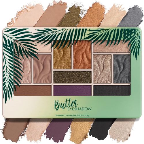 Kalanka-- Palette De Maquillage Fard À Paupières - Ombres Douces Et Ultra-Crémeuses En 12 Nuances - Avec Tucuma, Cupuaçu Et Acides Gras Essentiels - Nuits Torrides 