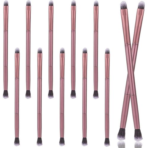 Lot De 12 Pinceaux Anti-Cernesapplicateurs De Fard À Paupières2 En 1double Extrémitépinceau Anti-Cernesapplicateur De Maquillage Sous Les Yeuxpetit Pinceau Doux Et Ferme Pointu Pour 