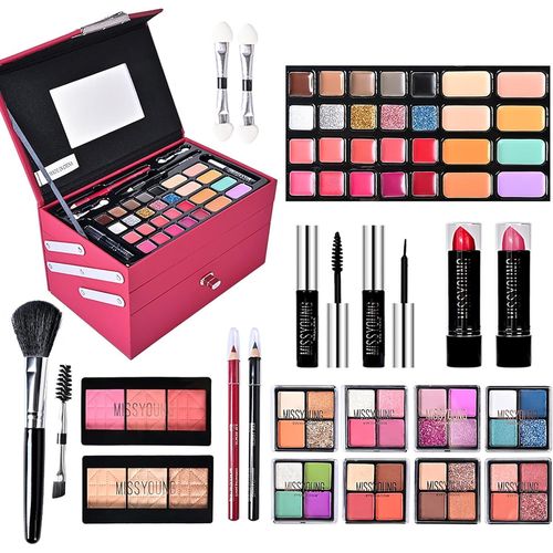 Coffret Maquillage Femmede Maquillage Complète Avec Palette De Fard À Paupières Yeux Maquillage Cosmetics Palettes De Maquillage Professional Boîte De Maquillage - B #6 