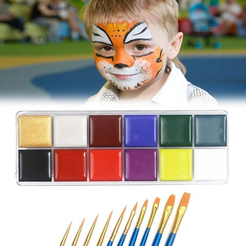 Peinture Corporelle Pour Le Visagepalette De Maquillage Enfantsface Painting Partyensemble De Palette De Maquillage,15 Couleurspour Halloweennoëlcarnavalsoirées À Thème 