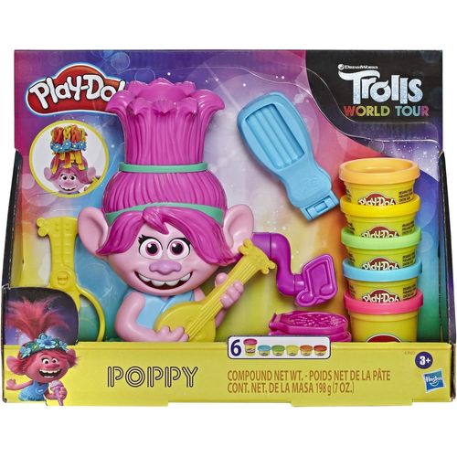 Pate A Modeler PoppyCheveux Arc-en-Ciel La Reine des Trolls