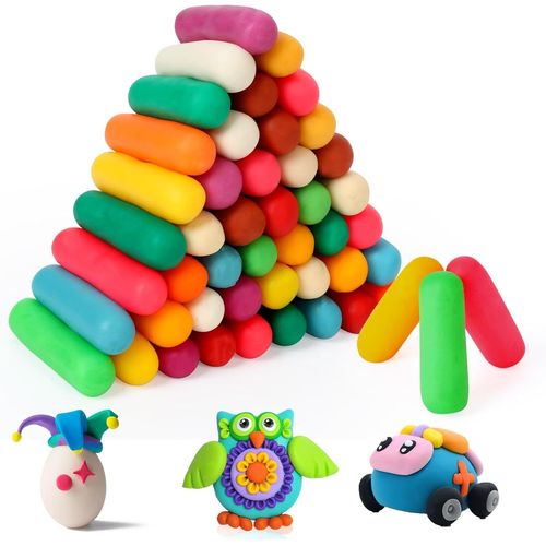Play-Masa PlaydoughLot de 48 pâtes à Modeler Non ToxiquesMini pâte à Modeler pour Enfants de 2 4 6 8 10 12 Ans et Plus