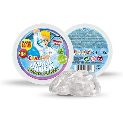CRAZE Super pâte à modeler pour enfants Magic Dough 70 g Transparent Verre liquide 35276