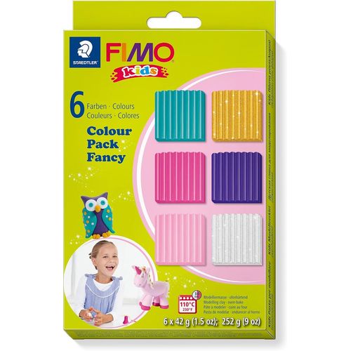 STAEDTLER Kids Form&PlaySet "Fille" 6 pains pâte à modeler 42 g assortis 8032 02