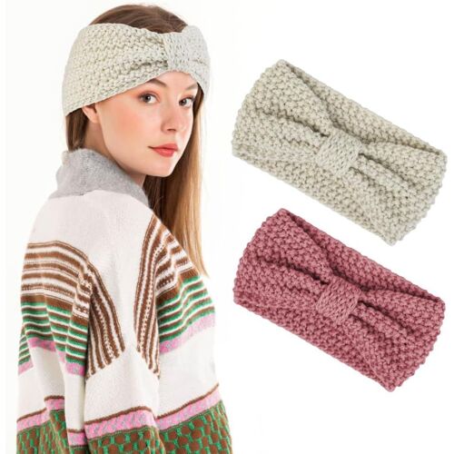 Bandeau Cheveux, Bandeau Peluche Hiver Femme, Bandeau Hiver, Bande Elastique Cheveux, Bandeaux D'hiver Pour Femme, Bandeau Cheveux Femme Cache Oreille Pour Courir Skier, Gris Foncé 