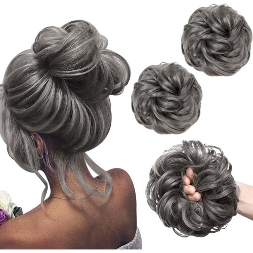 Lot De 2 Extensions De Cheveux Bouclés Avec Élastique - Pour Femme Et Fille - Queue De Cheval (Blond Doré) 