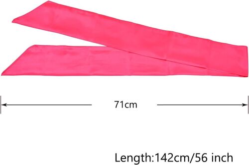 Tzf-Bandeau Bord Satiné Bandeaux Mode Pour Femmes Pour Lace Front Fixe Perruque, Facial, Yoga, Sport (1 Pcs, Rose)