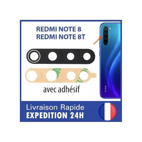 Lentille Xiaomi Redmi Note 8 8T Vitre Verre Appareil Photo Caméra Adhésif