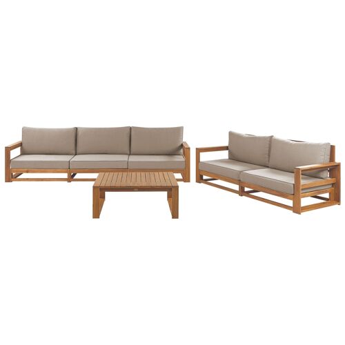 Set De Jardin Timor Bois D'acacia Certifié Fsc® Bois Clair