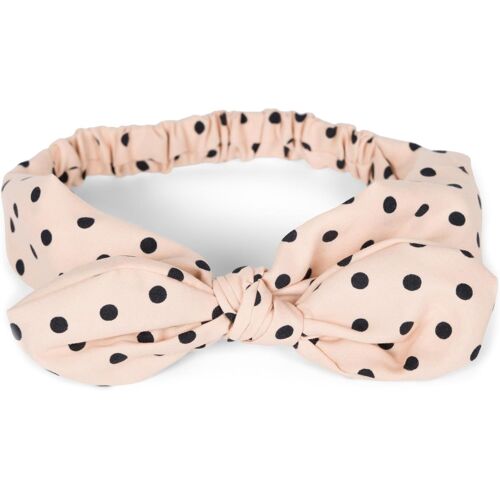 Bandeau Pour Femmes Avec Un Motif À Pois, Un Noeud Souple Et Un Cordon Élastique, Serre-Tête, Pin-Up, Rockabilly 04026036, Couleur:Bleu Foncé