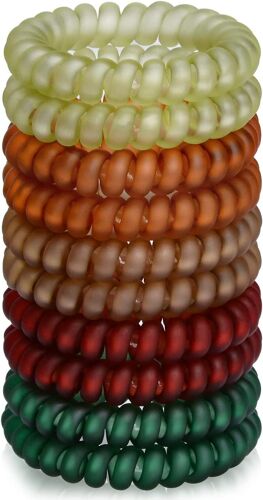 Élastiques En Spirale Pour Femmes, Lot De 10, Sans Pli Et Sans Dommage, Pour Queues De Cheval Et Bracelets, Accessoire Pour Cheveux Filles