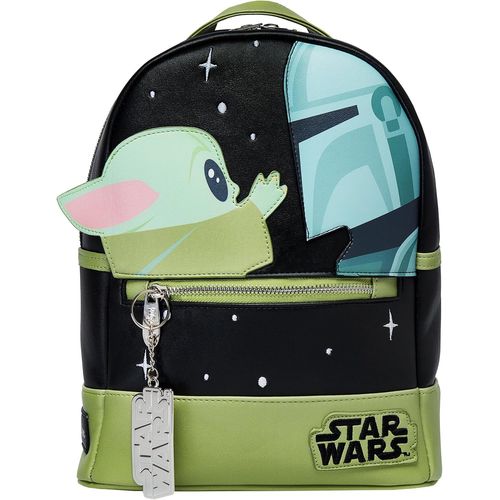 Sac A Dos Sac A Dos Grogu Et Le Mandalorien | Sac Pour Femme | Taille Unique Noir