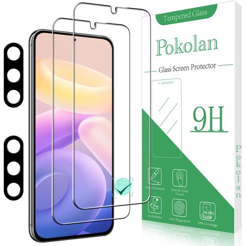 Lot De 2+2 Verre Trempé Pour Samsung Galaxy S23 Fe 5g, Film Protection Écran Et Caméra Arrière Protecteur, Anti Empreinte, Anti Rayures, Sans Bulles, Dureté 9h, Hd Vitre Protecteur