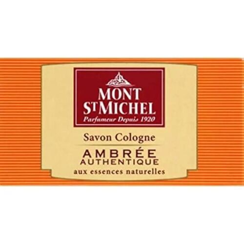 Savon Cologne Ambrée - Mont St Michel - 125g - Lot De 4 - Essences Naturelles - Livraison Rapide 