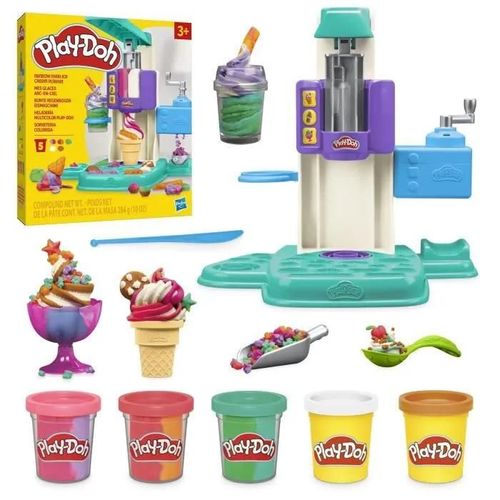 HASBRO Play-Doh coffret Mes glaces arc-en-ciel