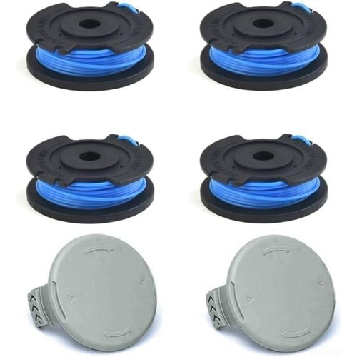 Bobine de rechange pour coupe-bordure Kärcher LTR 18-30,bobine et bobine de fil RY124 2.444-016.0,capuchon de bobine de fil pour débroussailleuse électrique (6 pièces)