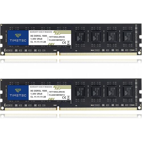 Hynix 16GB DDR3L 1600MHz PC3L-12800 Unbuffered ECC 1.35V/1.5V CL11 2Rx8 Dual Rank 240 Pin UDIMM UDIMM Desktop Memory Module (2x8GB)