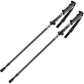 Lot De 2 Bâtons De Randonnée Légers En Aluminium Pour Homme Et Femme,Réglables En 5 Parties,Design Pliable Avec Poignée En Eva Tp05.[Q206]