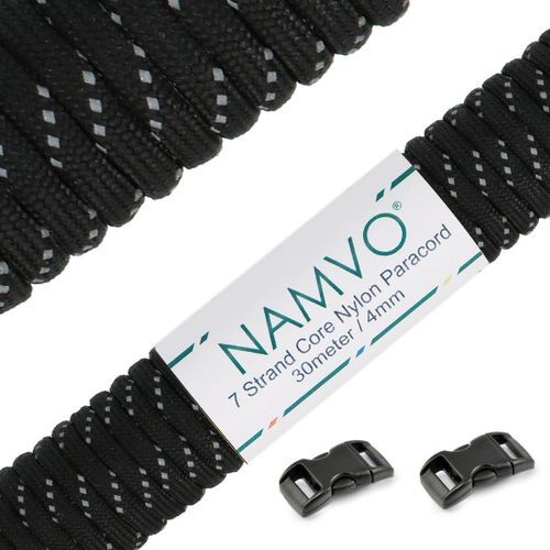 Mil Spec Type Iii 7 Strand Parachute Cord Total Length 100ft/30 Meters Solid Colour.[A125]