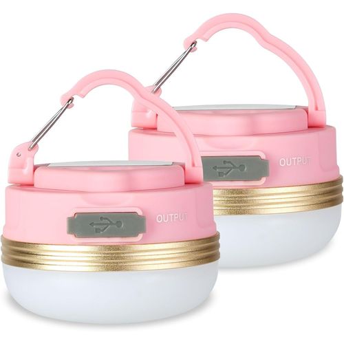 Kalanka-Flintronic Lampes De Camping, Lampe De Tente Led Rechargeables, 4 Modes Usb Portable Sos Light Avec Base Magnétique Et Crochet Ip43 Étanche Pour D'extérieur, Randonnée, Pêche, Coupures Couran