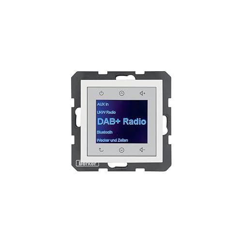 Berker BERK Radio Touch (DAB+ DAB), Radio, Blanc