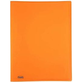 Neon Porte-Vues,40 Vues Lisses,22 X 30 Cm,Orange Fluo