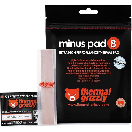 KAL-Minus Pad 8 (120X20X1,5Mm)-Chauffage Autocollant Conducteur Et Refroidissant-Elastique Et Adaptable, Thermopad Silicone Cpu/Gpu/Ps4/Ps5/Xbox