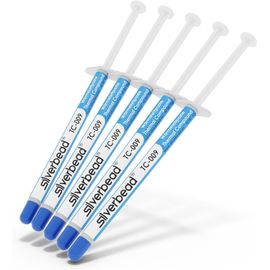 KALANKA-Pâte thermique [5 pièces] pâte thermique haute performance TC-009, pour tous les refroidisseurs de CPU PC GPU LED SMD IC dissipateur de chaleur refroidissement par eau notebook & laptop PS4