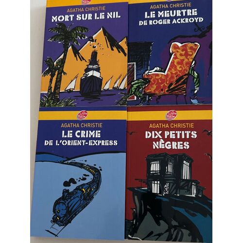 Lot De 4 Livres De Poche Agatha Christie