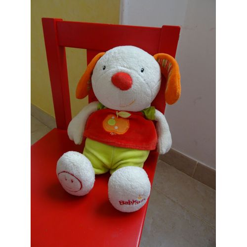 Doudou Chien Babysun Pomme Musical 40cm Environ