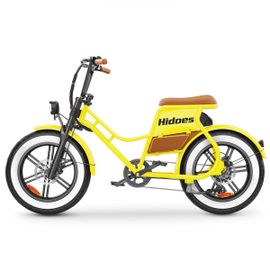 Vélo Électrique Hidoes Hd-C8 Pour Femme, 700 W, 48 V, 17 Ah, Jaune