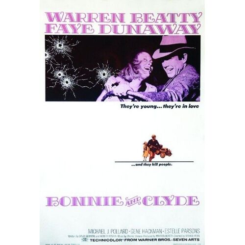 Bonnie And Clyde - Affiche - Warren Beatty - 68x98cm
