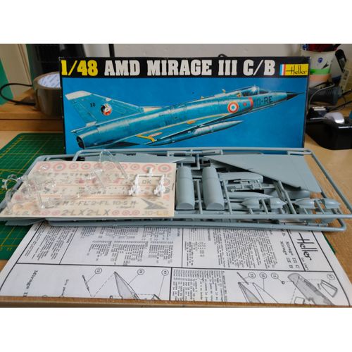 Maquette Avion Heller 1/48 : Amd Mirage Iii C/B-Heller