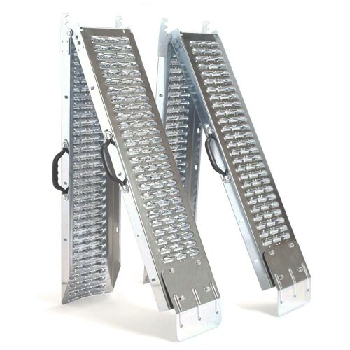 Rampe de chargement pliable - charge max 400 kg - en acier galvanisé