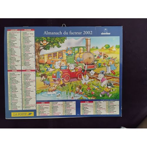Almanach Du Facteur Année 2002 : Illustrations De Miche Rainaud - Dessins Animaux Habillés