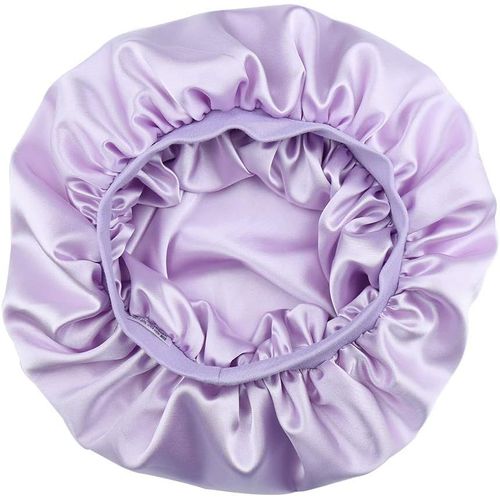 Femmes Capuchon De Couchage Elegant Bonnet En Satin Soyeux À Double Couche.[Q147]