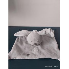 Doudou Lapin Gris Étoile Er Rayures Sucre D'orge