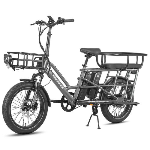 Vélo Utilitaire Électrique Fafrees Ff20 Cuv, Familial, Double Batterie, Gris