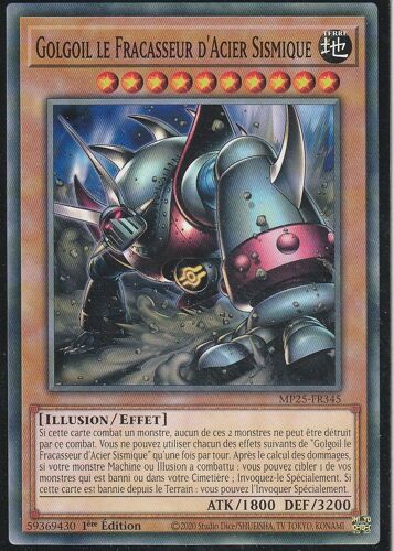 Carte Yu-Gi-Oh - Golgoil Le Fracasseur D'acier Sismique - Mp25-Fr345 Commune