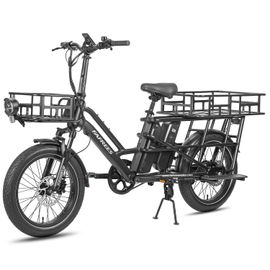 Vélo Utilitaire Électrique Fafrees Ff20 Cuv, Familial, Double Batterie, Noir