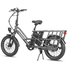 Vélo Utilitaire Électrique Fafrees Ff20 Cuv, Familial, Double Batterie, Gris