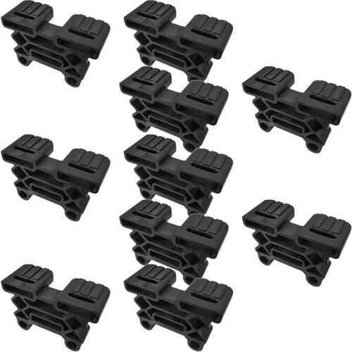 10x Support Latte Triple pour Sommier 38 x 8 mm Embout Court Flexible Lit Meuble