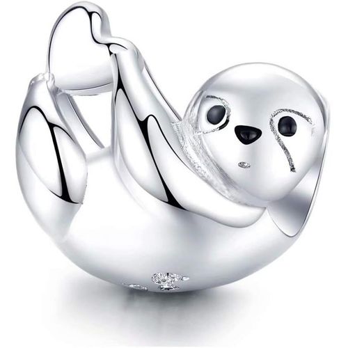 Breloque Paresseux Argent Sterling 925 Pour Bracelet Et Collier Faisant Des Bijoux Animaux Mignons Bricolage Pour Femmes Et Filles