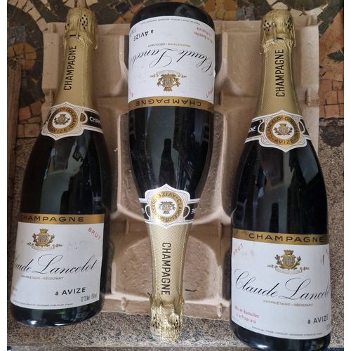 Carton De 6 Bouteilles De Champagne Brut Claude Lancelot (Avize)