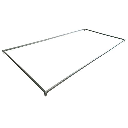Embase Serre Jardin 496x251x12 Cm Cadre Métal Stable Acier Galvanisé